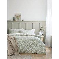 Bianca Scallop Floral 100% Cotton Duvet Set