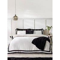 Catherine Lansfield So Soft Mono Panel Duvet Cover Set