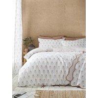 Pineapple Elephant Elephant Woodblock Floral Duvet Cover Set