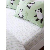 Catherine Lansfield Panda Paws Fitted Sheet