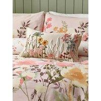 Catherine Lansfield Countryside 100% Cotton Floral Filled Cushion 30X50Cm