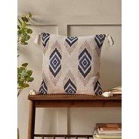 Pineapple Elephant Emir Ikat 100% Cotton Filled Cushion