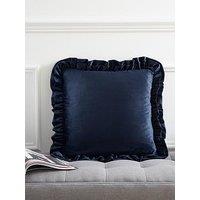 Catherine Lansfield So Soft Velvet Touch Double Frill Cushion