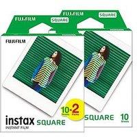 Fujifilm Instax Square Instant Photo Film - White, 30 Shot Pack