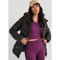 V By Very Sorona Wadded Short Padded Jacket - Black