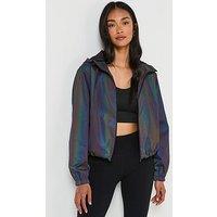 V By Very Waterproof Rainbow Running Jacket - Multi