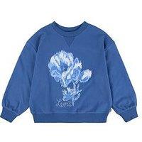 Levi'S Girls Coastal Collegiate Crew Neck Top - Navy