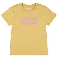 Levi'S Girls Short Sleeve Batwing Logo T-Shirt - Yellow