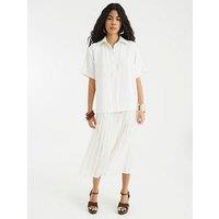 River Island Polo Shirt Dress - Cream