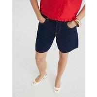 River Island Longline Bermuda Short - Dark Denim - Blue