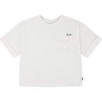 Levi'S Girls Roll Cuff Short Sleeve T-Shirt - White