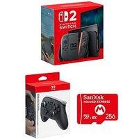 Nintendo Switch 2 Switch 2 + Pro Controller + 256Gb Sandisk Microsd Card