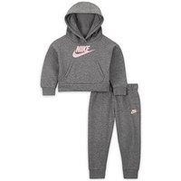 Nike Infant Unisex Club Fleece Jogger And Hoodie Set - Grey
