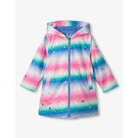 Hatley Girls Glitter Star A-Line Swing Jacket - Blue