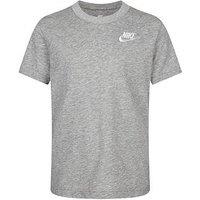 Nike Kids Unisex Embroidered Futura S/S T-Shirt - Grey