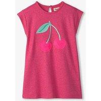 Hatley Girls Cherry T-Shirt Dress - Pink