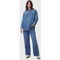 Allsaints Alba Stud Shirt - Blue