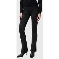 Allsaints Ryla Flared Hem Slim Fit Trousers - Black