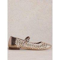 White Stuff Winnie Woven Ballerina - Beige
