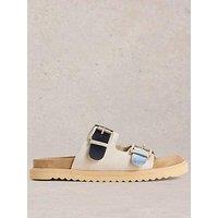 White Stuff Patty Footbed Sandal - Blue