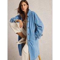 White Stuff Oakleigh Denim Coat - Blue