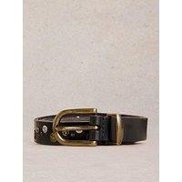 White Stuff Studded Western Belt - Black