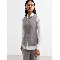 New Look Grey Crew Neck Waistcoat