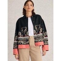 White Stuff Carrie Linen Jacket - Black