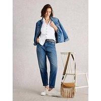 White Stuff Annie Short Sleeve Jersey Shirt - White