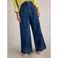 White Stuff Sasha Wide Leg Jean - Blue
