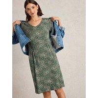 White Stuff Tallie Jersey Dress - Green