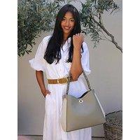 Luella Grey Adriana Sage Woven Handle Hobo - Sage