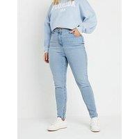Yours Curve Ava Bleach Jean - Blue