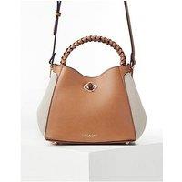 Luella Grey Kate Camel Woven Handle Crossbody - Tan