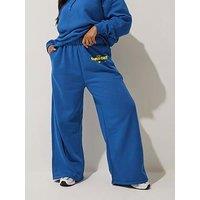 Yours Curve Comfort Straight Leg Jogger - Blue
