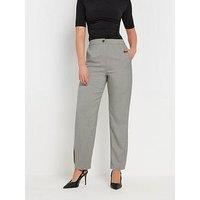 Long Tall Sally Pleat Barrel Trouser 34" - Grey