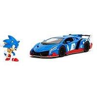Hollywood Rides Sonic The Hedgehog Lamborghini Veneno 1:24