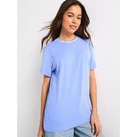 Vans Women'S Left Chest Logo Embroidered T-Shirt - Purple