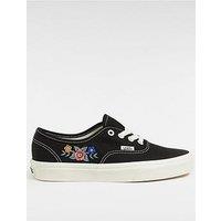 Vans Women'S Floral Embroidered Authentic Trainers - Black