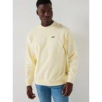 Vans Mens Style 76 Oversized French Terry Crew - Yellow