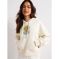 Vans Women'S Cosmic Ray Retro Fit Pullover Hoodie - Cream