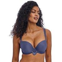 Freya Loveland Underwired Moulded Plunge T- Shirt Bra - Blue