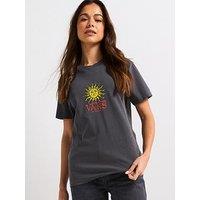 Vans Women'S Cosmic Ray Bff Short Sleeve T-Shirt - Grey