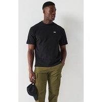 Vans Mens Left Chest Logo Oversized T-Shirt - Black