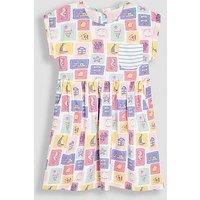 Jojo Maman Bebe Girls Nautical Drop Shoulder Dress - Blue