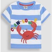 Jojo Maman Bebe Boys Crab Applique T-Shirt - Blue