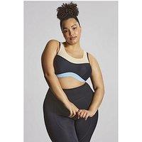 Sculptresse Upbeat Black And Chalk High Impact Wired Non-Padded Sports Bra - Black/Chalk