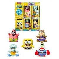 Micro Teenies - Spongebob Squarepants Collector 5 Pack (Includes 3 Chase Characters - Mr Krabs, Spongebob In Underpants, Sandy)