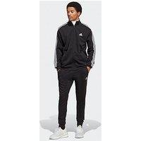 Adidas Sportswear Men'S Basic 3-Stripes French Terry Track Suit - Black