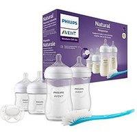 Avent Philips Avent Baby Bottle Newborn Gift Set - 4X Baby Bottles, Soother And Bottle Brush, Scd838/11